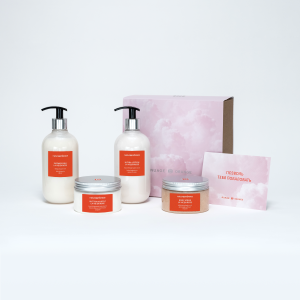 Beauty box La vie en rose  (молочко для душа +лосьон для тела +баттер суфле+скраб)  